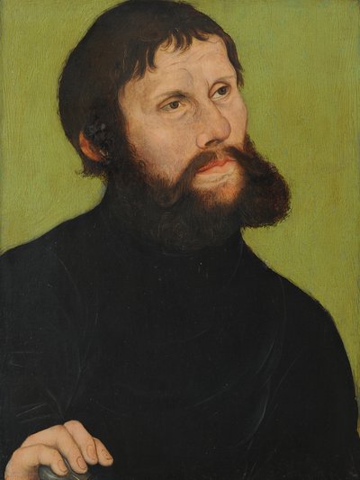 Portrait of Luther as Junker Jörg by Lucas Cranach the Elder
